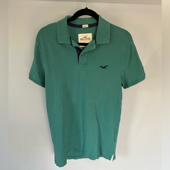 Green Hollister Polo Men’s Small - Picture 4 of 5